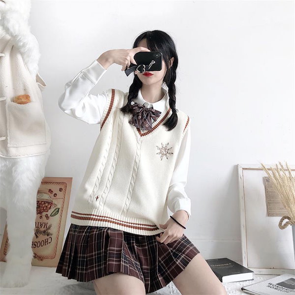 新品未使用☆ニットベストカーディガン 楽天市場】ニット ベスト 学生服 ニットカーディガン 中学生