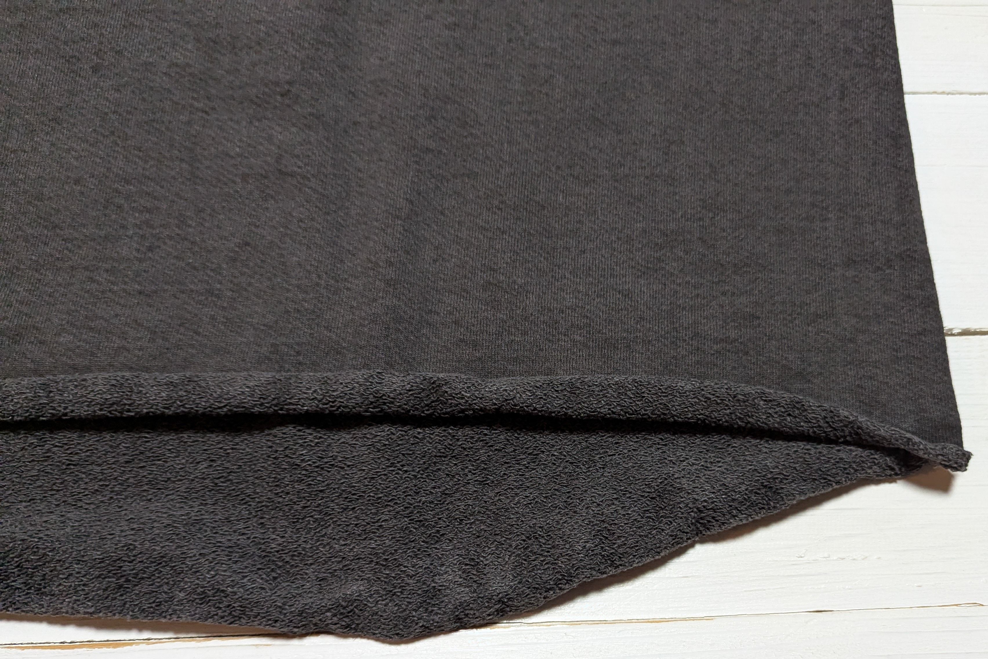 ピグメント ダイ 13オンス クルー ユーズドブラック メンズ スウェットシャツ 日本製 PIGMENT DYE 13oz CREW USED BLACK 040