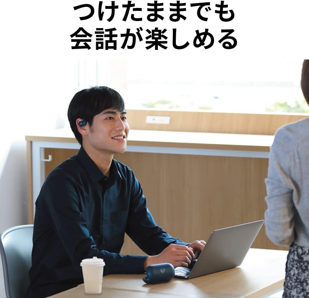 JVCケンウッド Victor ワイヤレスイヤホン bluetooth nearphones 耳をふさがない ながら聴き テレワーク 耳掛け イヤーフック 最大17時間再生 ネイビー JVCケンウッド Victor ワイヤレスイヤホン bluetooth nearphones 耳をふさがない ながら聴き テレワーク 耳掛け イヤーフック 最大17時間再生 ネイビー