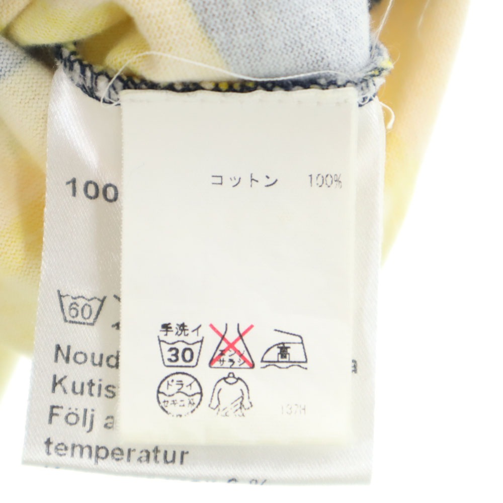 総柄 ノースリーブ カットソー S イエロー系 レディース 総柄 ノースリーブ カットソー S イエロー系 レディース