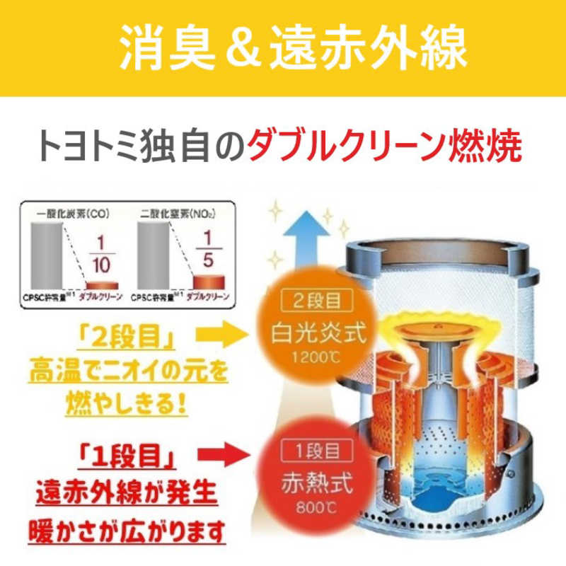 トヨトミ 石油ストーブ ダブルクリーン RC-S2824-W トヨトミ 石油ストーブ ダブルクリーン RC-S2824-W
