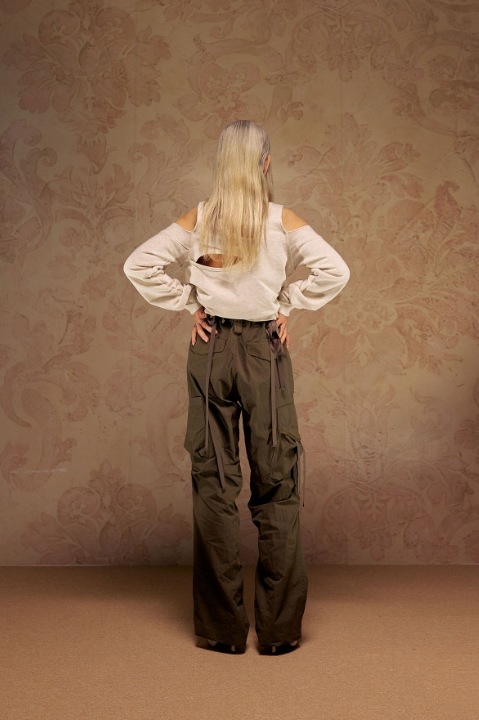 【NACHE】 BARE SWEAT SHIRT : OATMEAL