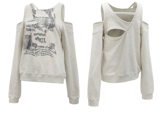 【NACHE】 BARE SWEAT SHIRT : OATMEAL