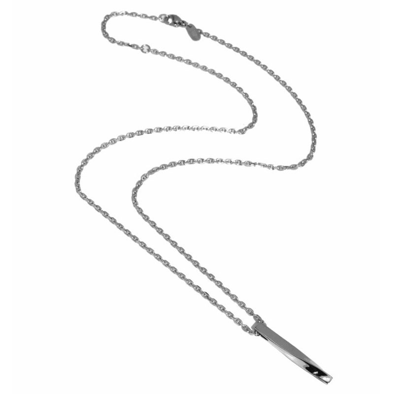 ツイストロッド ネックレス サージカルステンレス シルバー メンズ ブランド 彼氏 プレゼント