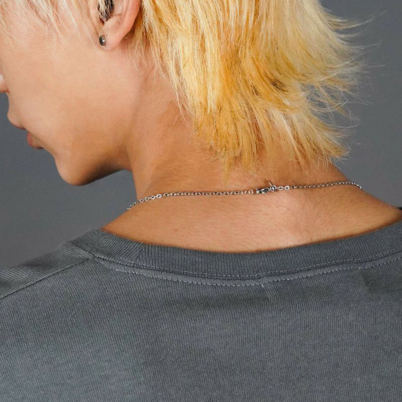 ツイストロッド ネックレス サージカルステンレス シルバー メンズ ブランド 彼氏 プレゼント