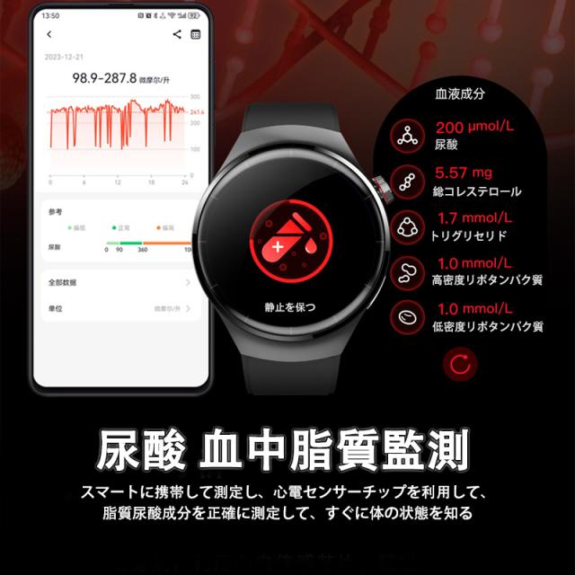 スマートウォッチ 血糖値 血圧測定 丸型 通話機能付き BMI 尿酸値 血中酸素 ECG 心拍数 活動量計 歩数計 カロリー消費 走行距離 腕上げ点灯 SOSモード Smart Watch iPhon スマートウォッチ 血糖値 血圧測定 丸型 通話機能付き BMI 尿酸値 血中酸素 ECG 心拍数 活動量計 歩数計 カロリー消費 走行距離 腕上げ点灯 SOSモード Smart Watch iPhon