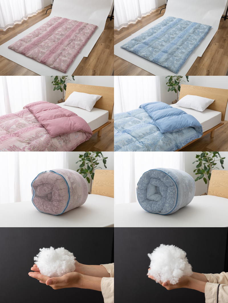 ボタニカル柄 追加 テイジン MICROFLUFFY 掛けふとん シングル 帝人 マイクロフラッフィー 掛け布団 代引同梱不可