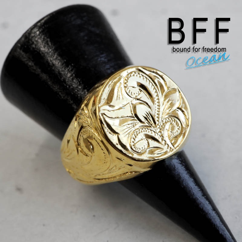 BFF 印台リング カレイキニ [bffr007-g-l]