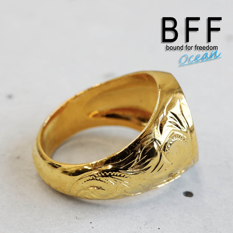 BFF 印台リング カレイキニ [bffr007-g-l]