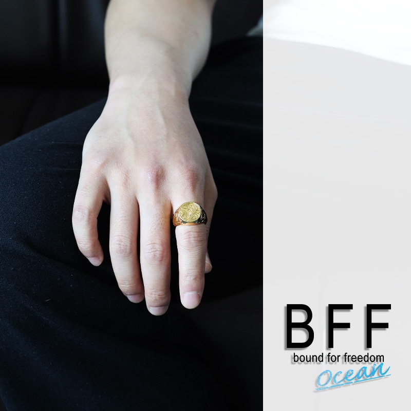 BFF 印台リング カレイキニ [bffr007-g-l]