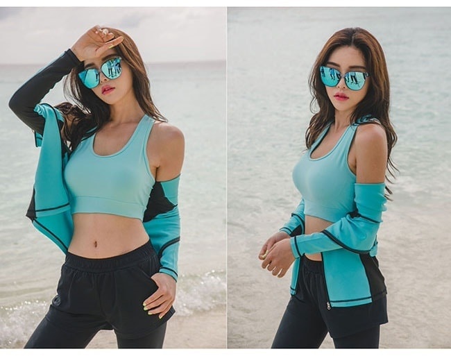 フィット ファッション水着 スポーツ水着 レディース 水着 ペアルック 5点セット フィット ファッション水着 スポーツ水着 レディース 水着 ペアルック 5点セット