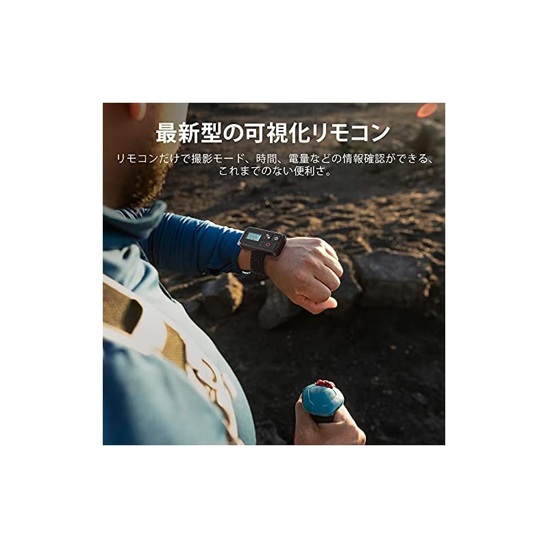 アクションカメラ 4Kウェアラブルカメラ IPX8防水10M 水中カメラ 6軸手ぶれ補正 リモコン付