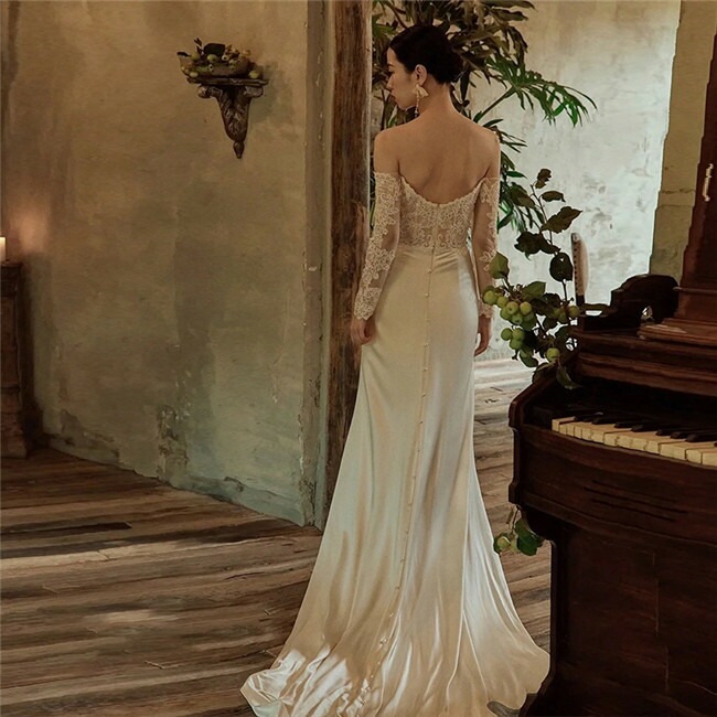 ホワイト オフショルダー ウェディングドレス Aライン ファスナータイプ トレーン レース 素地 xs~xxl Wedding Dress お花嫁 結婚式 旅行撮影演出 レディースウェディングド ホワイト オフショルダー ウェディングドレス Aライン ファスナータイプ トレーン レース 素地 xs~xxl Wedding Dress お花嫁 結婚式 旅行撮影演出 レディースウェディングド