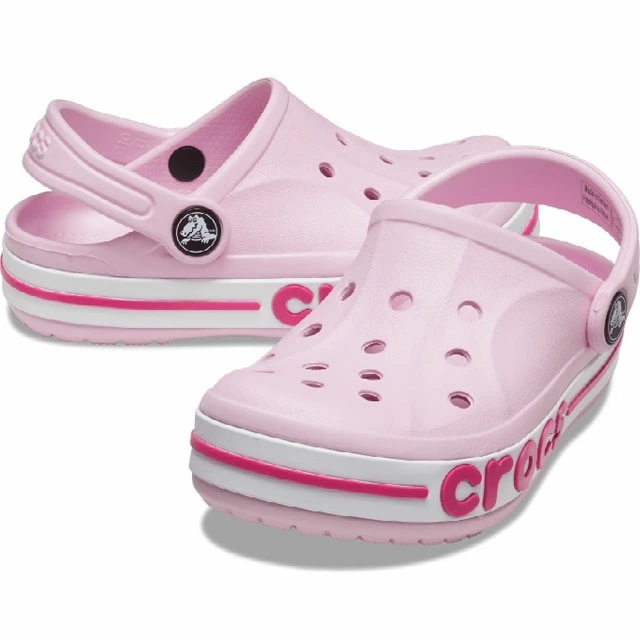 クロックス 女の子 ジュニア サンダル バヤバンド クロッグ k キッズ クロッグサンダル カジュアルシューズ 207019 6TG バレリーナピンク/キャンディピンク 子供靴