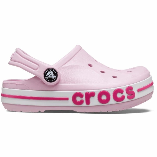 クロックス 女の子 ジュニア サンダル バヤバンド クロッグ k キッズ クロッグサンダル カジュアルシューズ 207019 6TG バレリーナピンク/キャンディピンク 子供靴