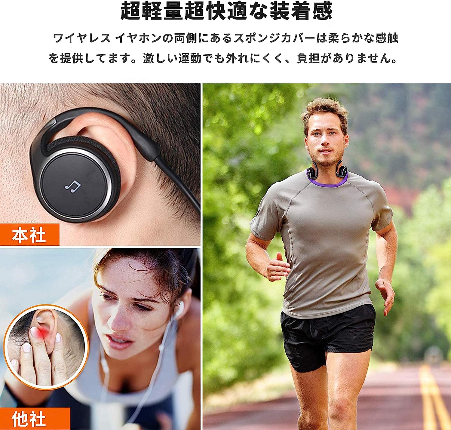 イヤホン みみかけ式 bluetooth イヤホン イヤホン bluetooth 耳掛け ヘッドセット ワイヤレスイヤホン スポーツ 12時間連続再生 マイク内蔵 FMラジオ/TF力ード対応 軽量 無