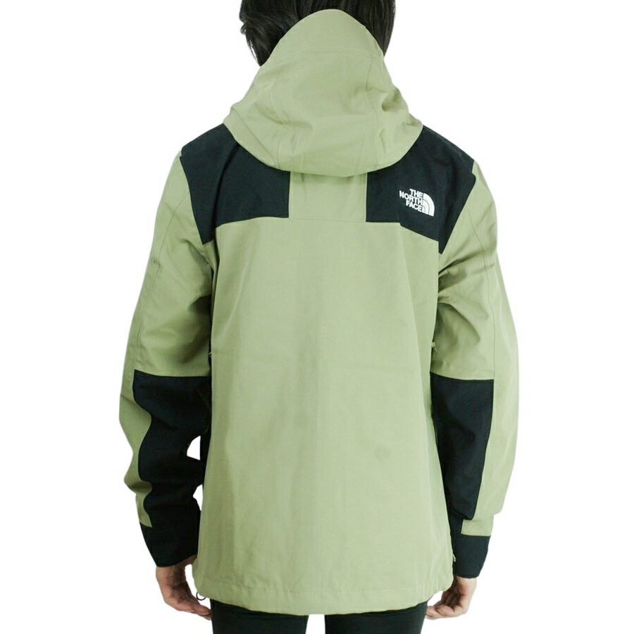 ノースフェイスレディース マウンテンパーカーW ECO MTN JKTウィメンズ エコマウンテンジャケットTMBLWDGN/TNFBLK(カーキ/ブラック)b