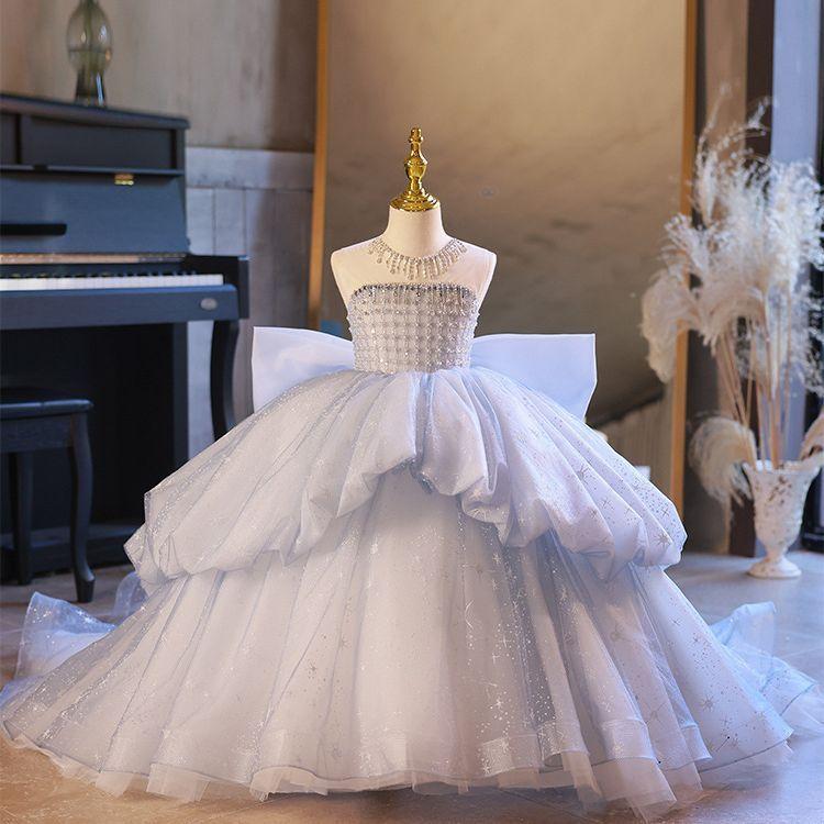 子供ドレス ワンピース キッズ ピアノ発表会 ロング 七五三 ジュニアドレス シャンパン パーティー ワンピース キッズドレス 女の子 ピアノ発表会 ドレス 子供