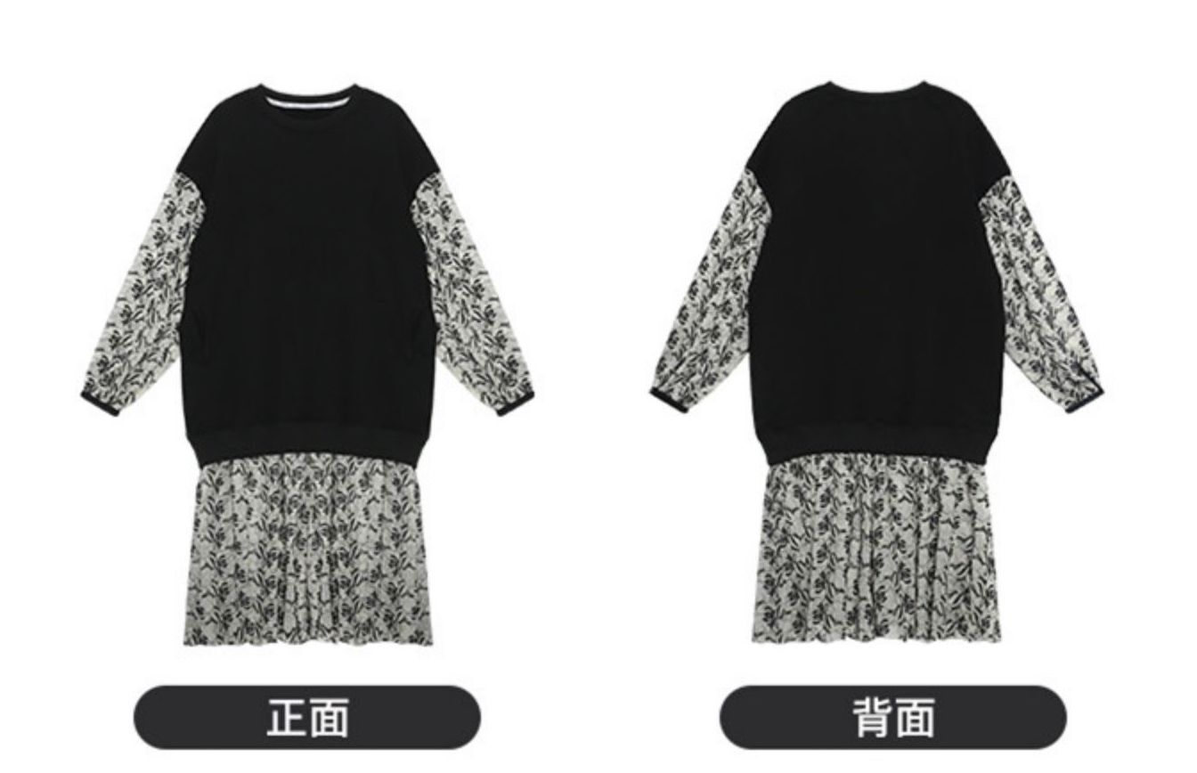 オーガンジー刺繍 ドッキングワンピース レイヤード風ワンピース モノトーン 長袖 ワンピース ドレス レディース カジュアル レディース 可愛い 体型カバー オフィスコーデ. ママコーデ オーガンジー刺繍 ドッキングワンピース レイヤード風ワンピース モノトーン 長袖 ワンピース ドレス レディース カジュアル レディース 可愛い 体型カバー オフィスコーデ. ママコーデ