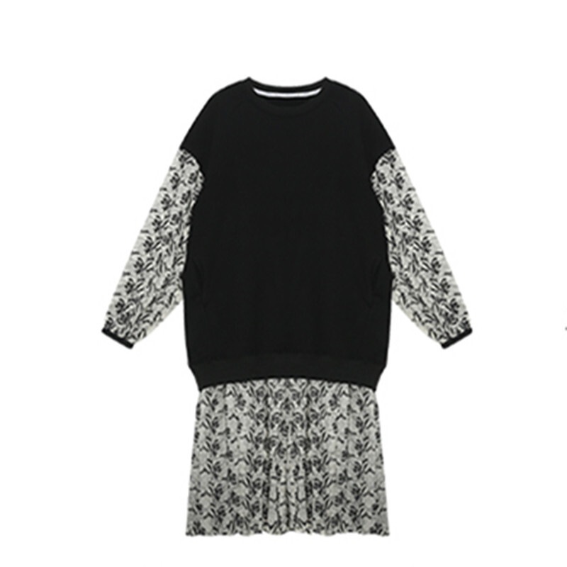 オーガンジー刺繍 ドッキングワンピース レイヤード風ワンピース モノトーン 長袖 ワンピース ドレス レディース カジュアル レディース 可愛い 体型カバー オフィスコーデ. ママコーデ オーガンジー刺繍 ドッキングワンピース レイヤード風ワンピース モノトーン 長袖 ワンピース ドレス レディース カジュアル レディース 可愛い 体型カバー オフィスコーデ. ママコーデ