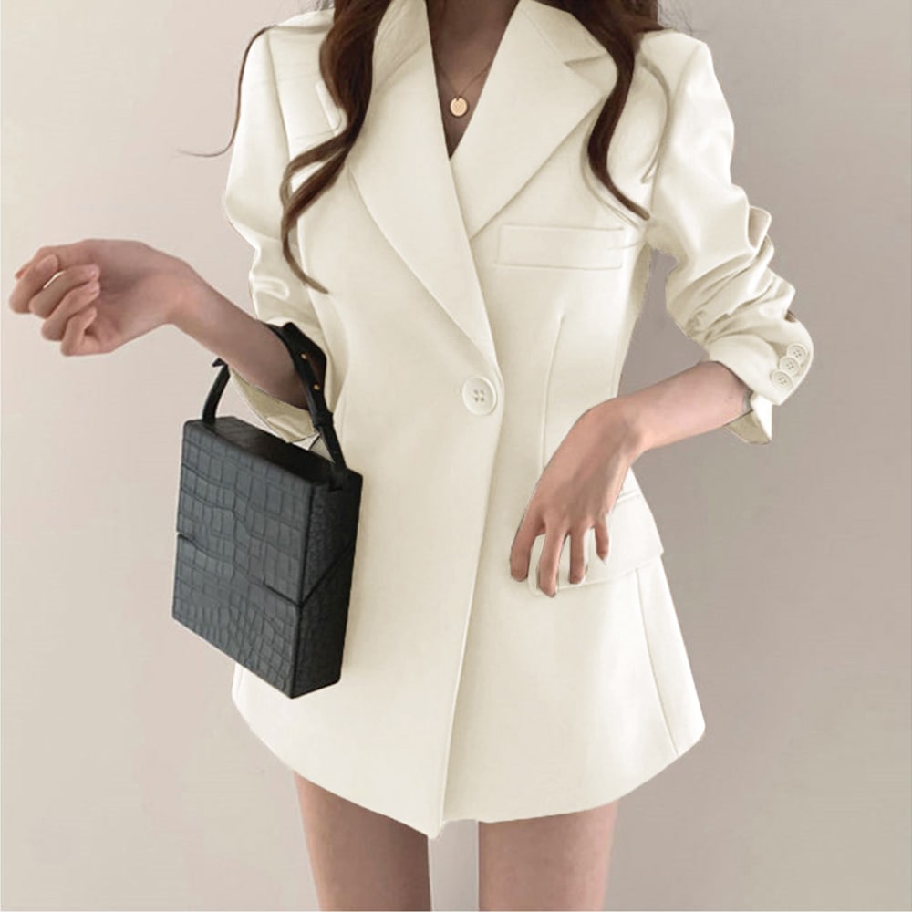 テーラードジャケット レディース 長袖 カジュアル ポケット付き 春秋冬 141982 テーラードジャケット レディース 長袖 カジュアル ポケット付き 春秋冬 141982