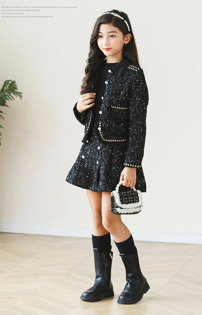 入学式 スーツ 女の子 卒業式 子供服 女の子 セットアップ 2点セット ボレロ ジャケット 入園式 スーツ フォーマルスーツ 韓国 発表会 普段着 おしゃれ 結婚式 ブラック 上下セット 女児スーツ