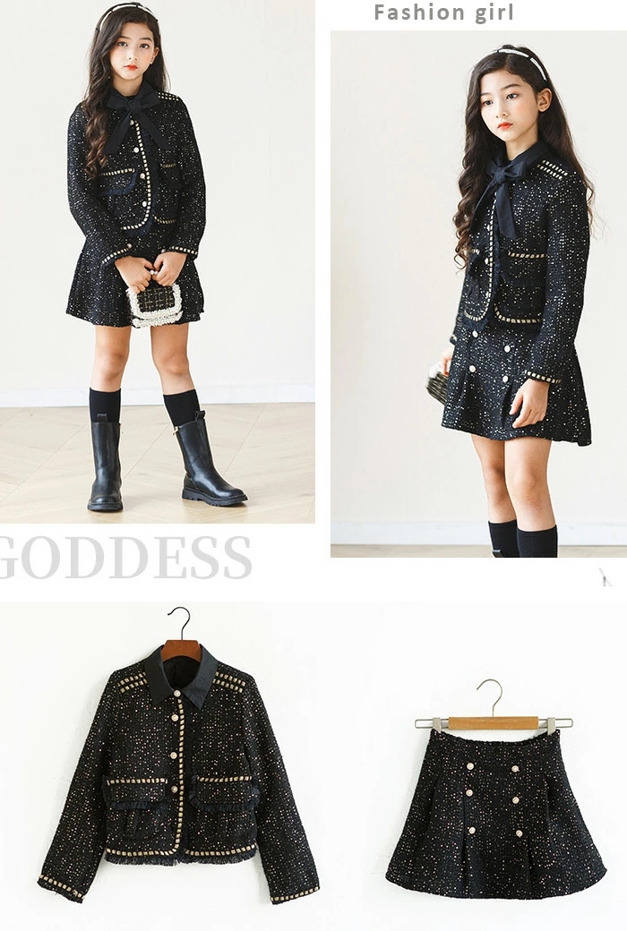 入学式 スーツ 女の子 卒業式 子供服 女の子 セットアップ 2点セット ボレロ ジャケット 入園式 スーツ フォーマルスーツ 韓国 発表会 普段着 おしゃれ 結婚式 ブラック 上下セット 女児スーツ