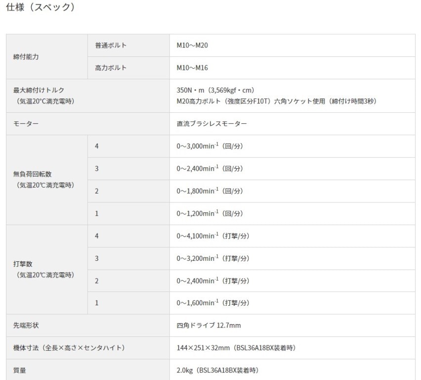 HiKOKI ﾏﾙﾁﾎﾞﾙﾄ（36V）ｺｰﾄﾞﾚｽｲﾝﾊﾟｸﾄﾚﾝﾁ WR36DH(2XPSZ)(63412)