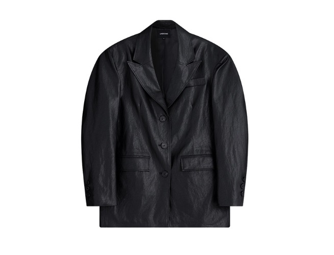 [SPERONE] Over Cracked Leather Blazer