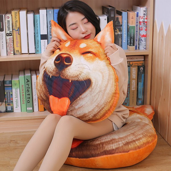 Qoo10] クッション 抱き枕 特大 柴犬 秋田 ス