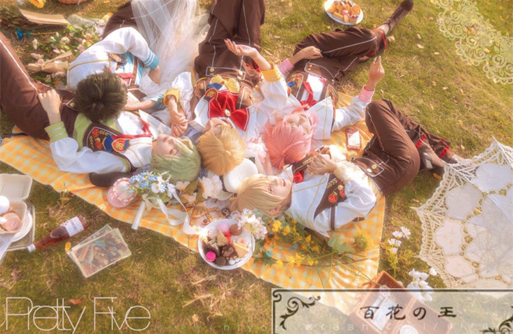 あんスタ スカウト！プリティ5 鳴上嵐 姫宮桃李 影片みか 白鳥藍良 巴日和 コスプレ衣装 コスチューム