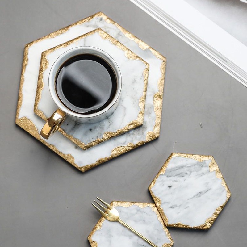 天然大理石のコースター3枚セット おしゃれ かわいい フルーツプレート ディスプレイスタンド デザートプレート 収納トレイ 雑貨 ゴールド 天然大理石のコースター3枚セット おしゃれ かわいい フルーツプレート ディスプレイスタンド デザートプレート 収納トレイ 雑貨 ゴールド