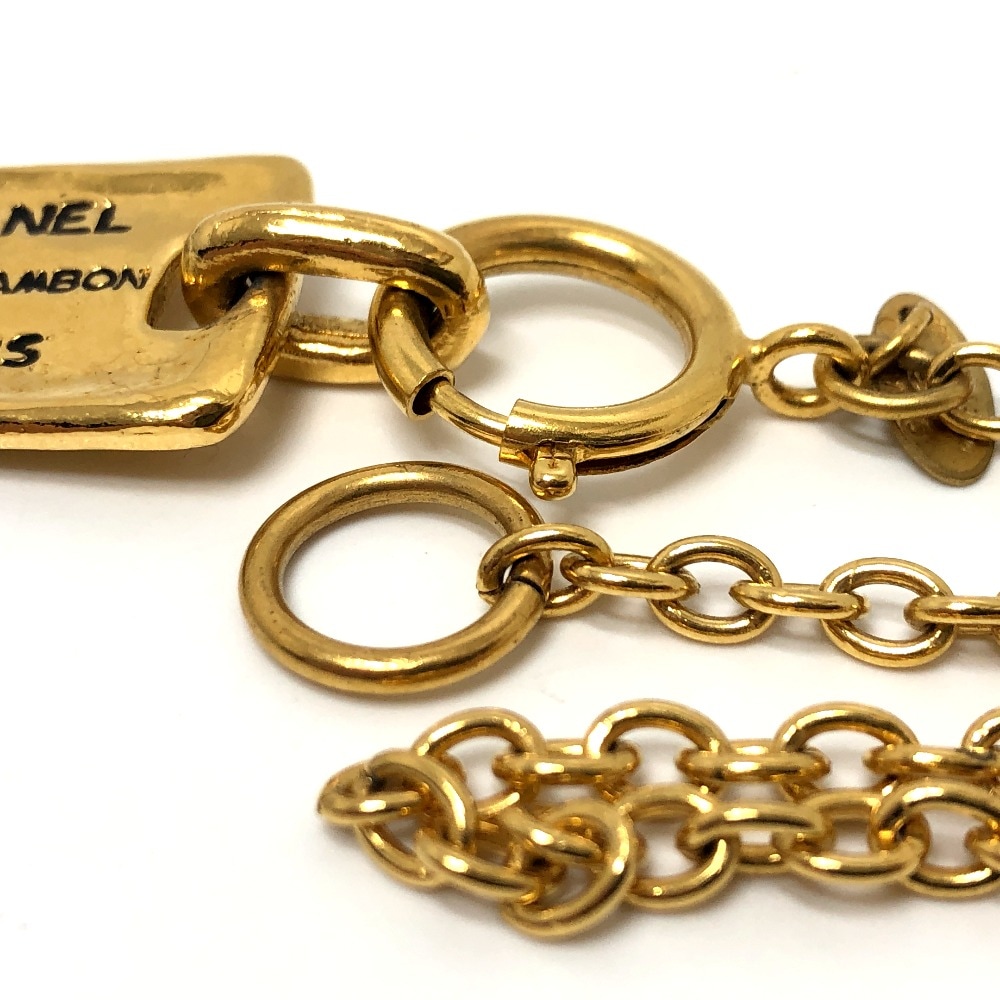 ネックレス タグ プレート メタル ゴールド