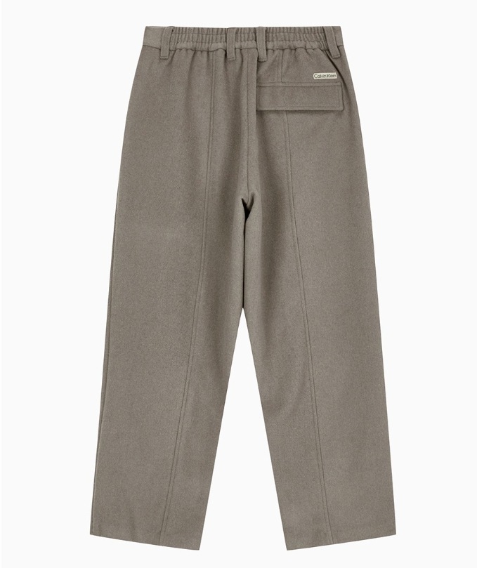 Wool Blend Relaxed Fit Pants (J326911 )