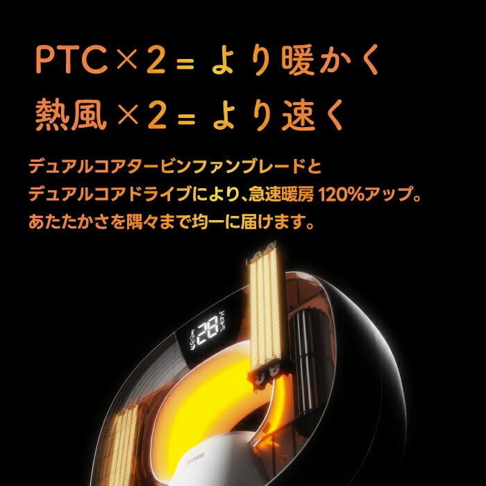 加湿機能付 ヒーター 電気ストーブ 1200W 暖房 速暖 温度設定 PTCヒーター 加湿器 1.3L 6段階 sothing 1台2役 タイマー 広範囲 大空間 静音 省エネ ライト 照明 ミスト