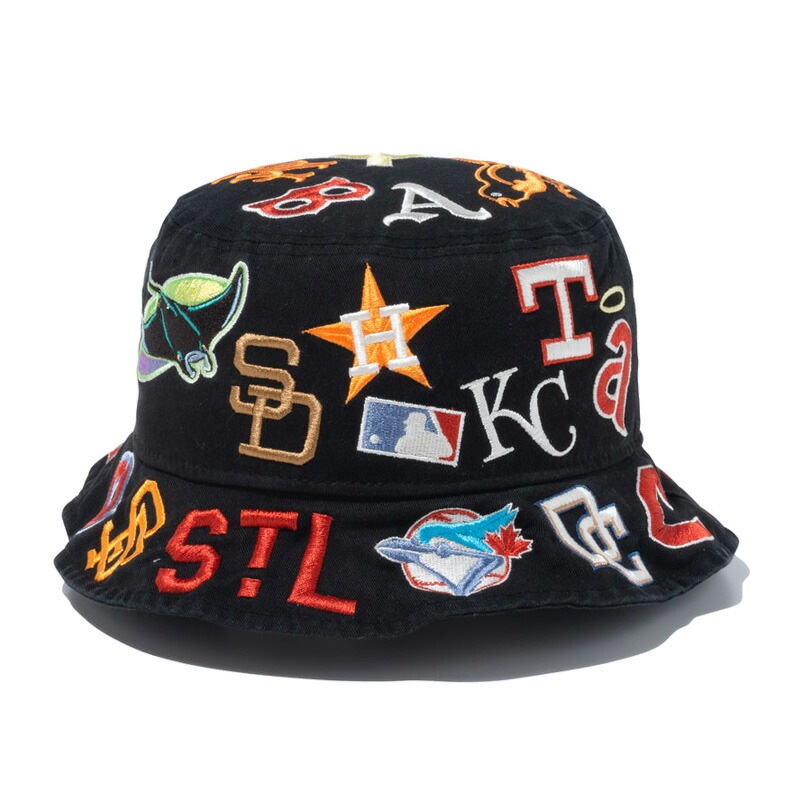 ニュー エラ NEW ERA バケット01 Team Logo Allover MLB クーパーズタウン バケットハット 帽子 ニュー エラ NEW ERA バケット01 Team Logo Allover MLB クーパーズタウン バケットハット 帽子