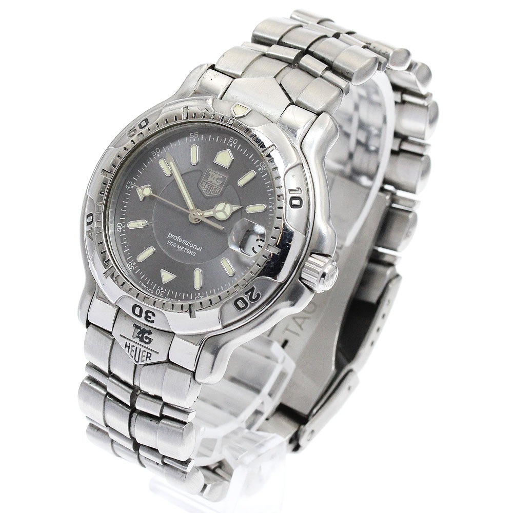 タグホイヤー TAG HEUER WH1112-K1 6000シリーズ デイト クォーツ メンズ _895622【中古】 タグホイヤー TAG HEUER WH1112-K1 6000シリーズ デイト クォーツ メンズ _895622【中古】