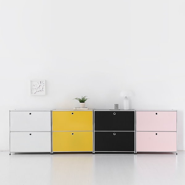 ★MARKET B★SIMPLIE 2x2 Cabinet 4-Door★2段収納棚 4扉★BC018 楽天市場】SIMPLIE 2段2列 収納棚 モジュールタイプ 4扉 BC018 4