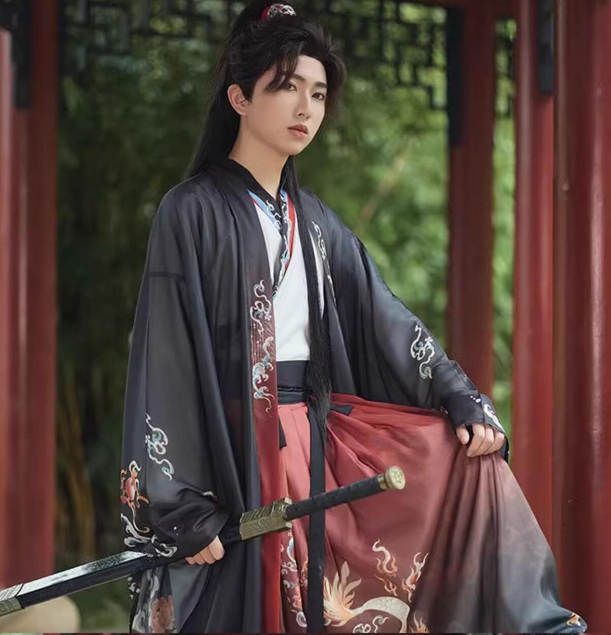 メンズ 中華服 チャイナ服3点セット 中華 ハロウィン コスプレ衣装 男性 大人用 漢服 唐装羽織付き 中華衣裳 ステージ 衣裳 コスチューム 広袖 交差襟 袴風スカート 中国古代服装 グラデーション メンズ 中華服 チャイナ服3点セット 中華 ハロウィン コスプレ衣装 男性 大人用 漢服 唐装羽織付き 中華衣裳 ステージ 衣裳 コスチューム 広袖 交差襟 袴風スカート 中国古代服装 グラデーション