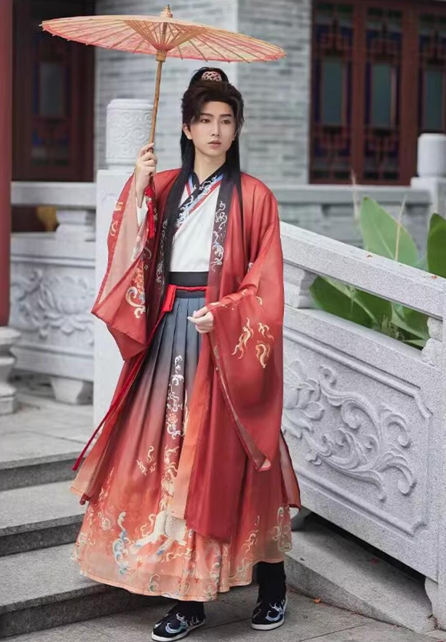 メンズ 中華服 チャイナ服3点セット 中華 ハロウィン コスプレ衣装 男性 大人用 漢服 唐装羽織付き 中華衣裳 ステージ 衣裳 コスチューム 広袖 交差襟 袴風スカート 中国古代服装 グラデーション メンズ 中華服 チャイナ服3点セット 中華 ハロウィン コスプレ衣装 男性 大人用 漢服 唐装羽織付き 中華衣裳 ステージ 衣裳 コスチューム 広袖 交差襟 袴風スカート 中国古代服装 グラデーション