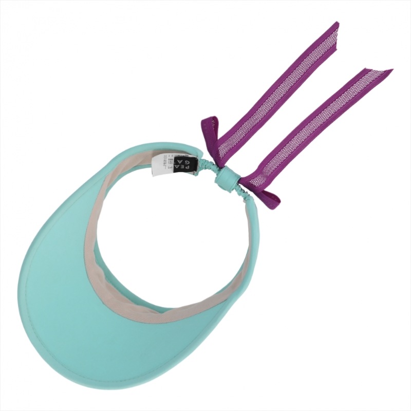 (パリゲイツ) 女性用スマイルロゴポイントリボンサンバイザー (パリゲイツ) 女性用スマイルロゴポイントリボンサンバイザー