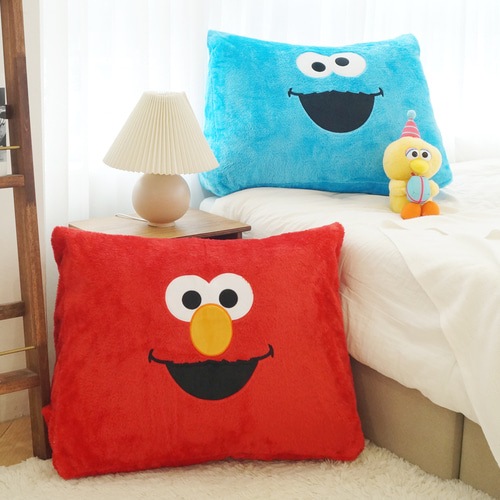 セサミストリート クッキーモンスター 背もたれクッション かわいい クッション
