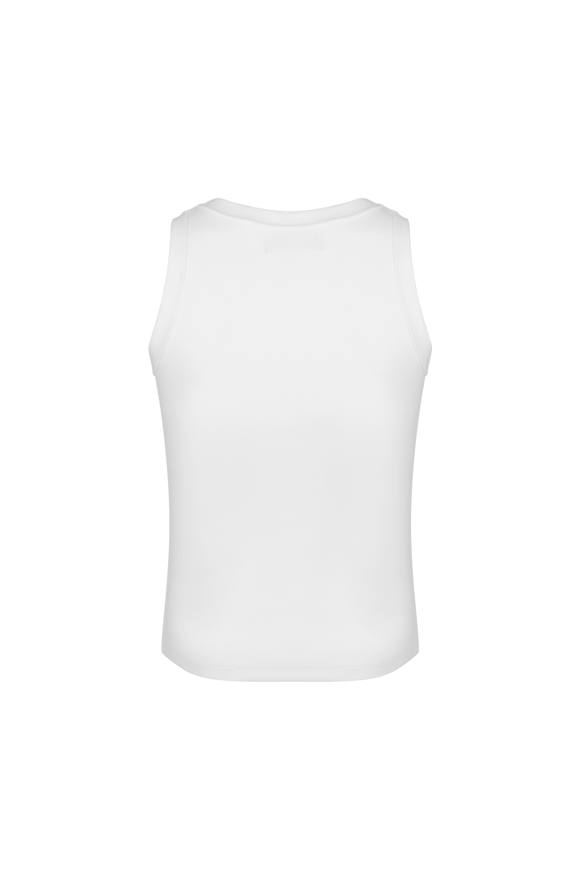 [MORE THAN BLACK] CUT OFF SLEEVELESS
