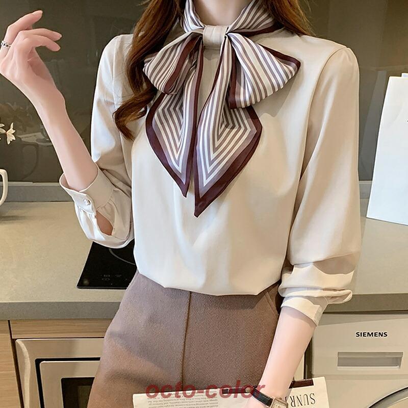 ボウタイブラウスリボンレディース長袖ボウタイブラウス立ち襟シフォンシャツブラウストップス柄華やかリボンタイオフィスカジュアルレトロ ボウタイブラウスリボンレディース長袖ボウタイブラウス立ち襟シフォンシャツブラウストップス柄華やかリボンタイオフィスカジュアルレトロ