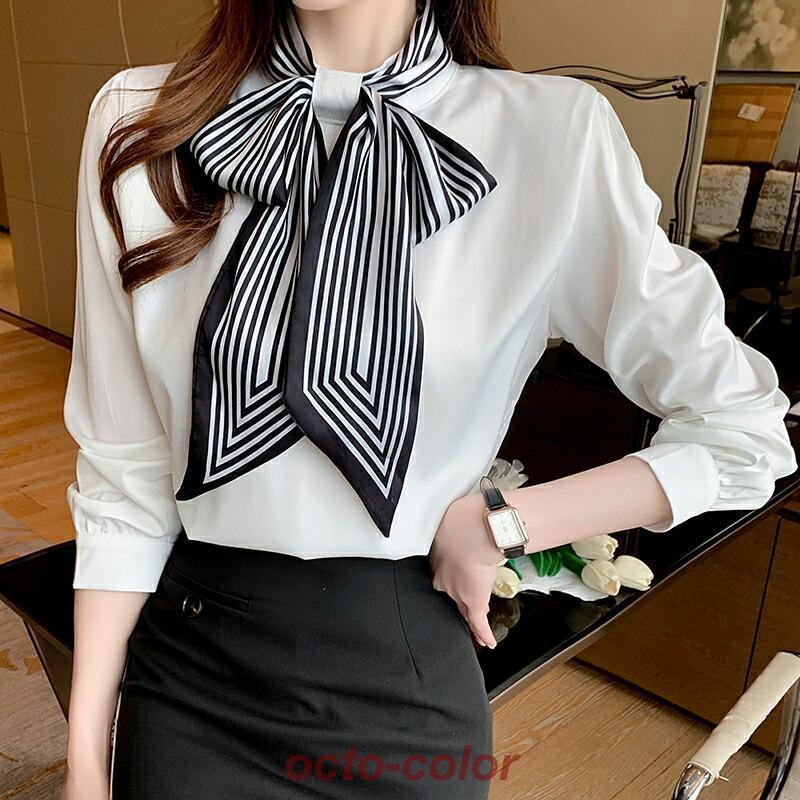 ボウタイブラウスリボンレディース長袖ボウタイブラウス立ち襟シフォンシャツブラウストップス柄華やかリボンタイオフィスカジュアルレトロ ボウタイブラウスリボンレディース長袖ボウタイブラウス立ち襟シフォンシャツブラウストップス柄華やかリボンタイオフィスカジュアルレトロ