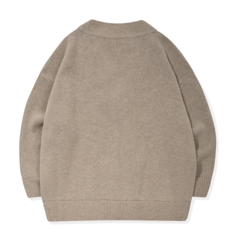 CPGNヘビーオーバーフィットラムスウールカーディガンオートミール