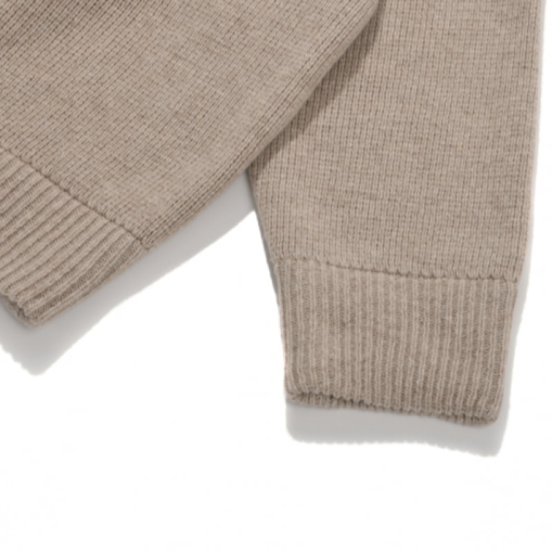 CPGNヘビーオーバーフィットラムスウールカーディガンオートミール