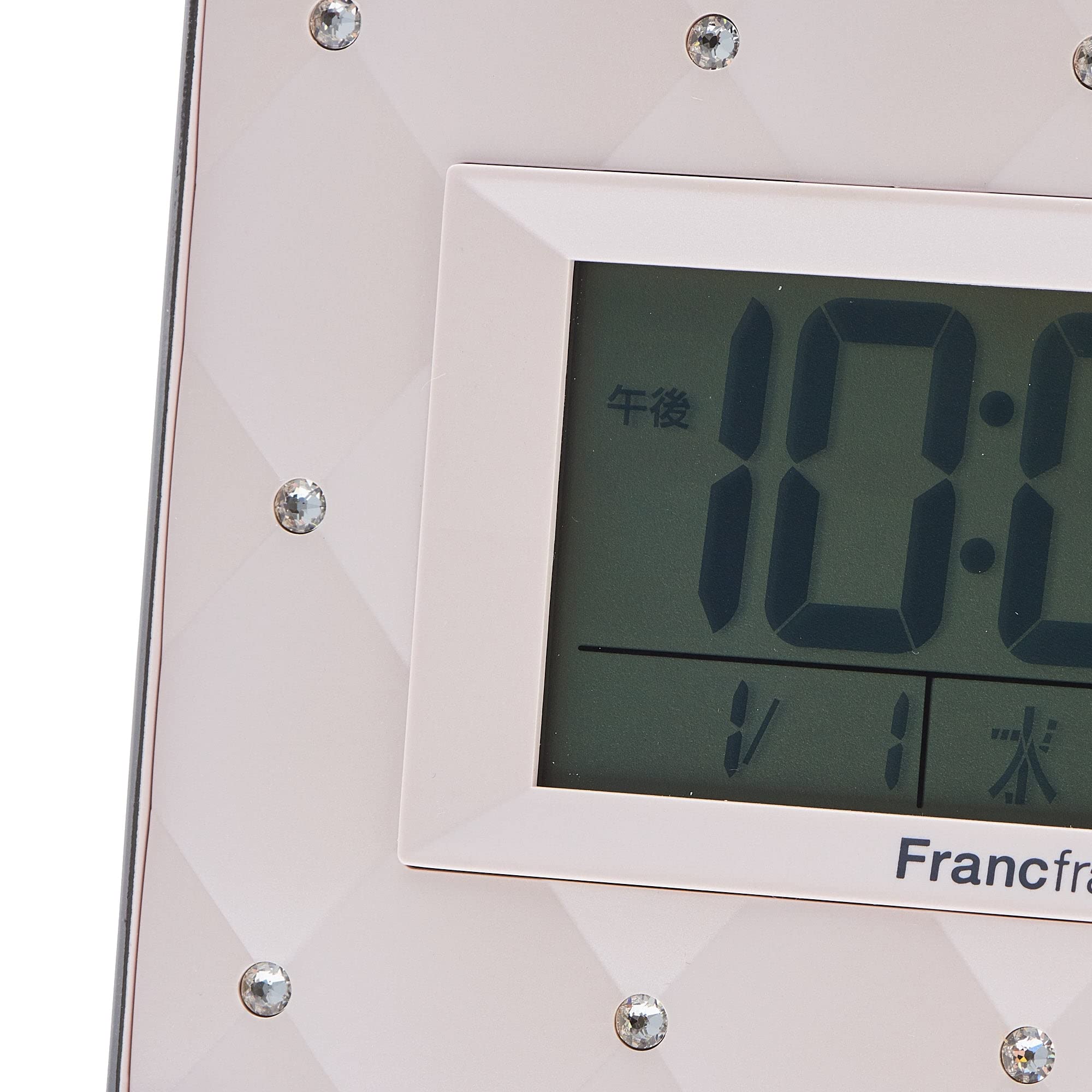 Francfranc フランフラン アビスコ 電波デジタルクロック ピンク 置き時計 キラキラ コンパクト 電波時計 Francfranc フランフラン アビスコ 電波デジタルクロック ピンク 置き時計 キラキラ コンパクト 電波時計