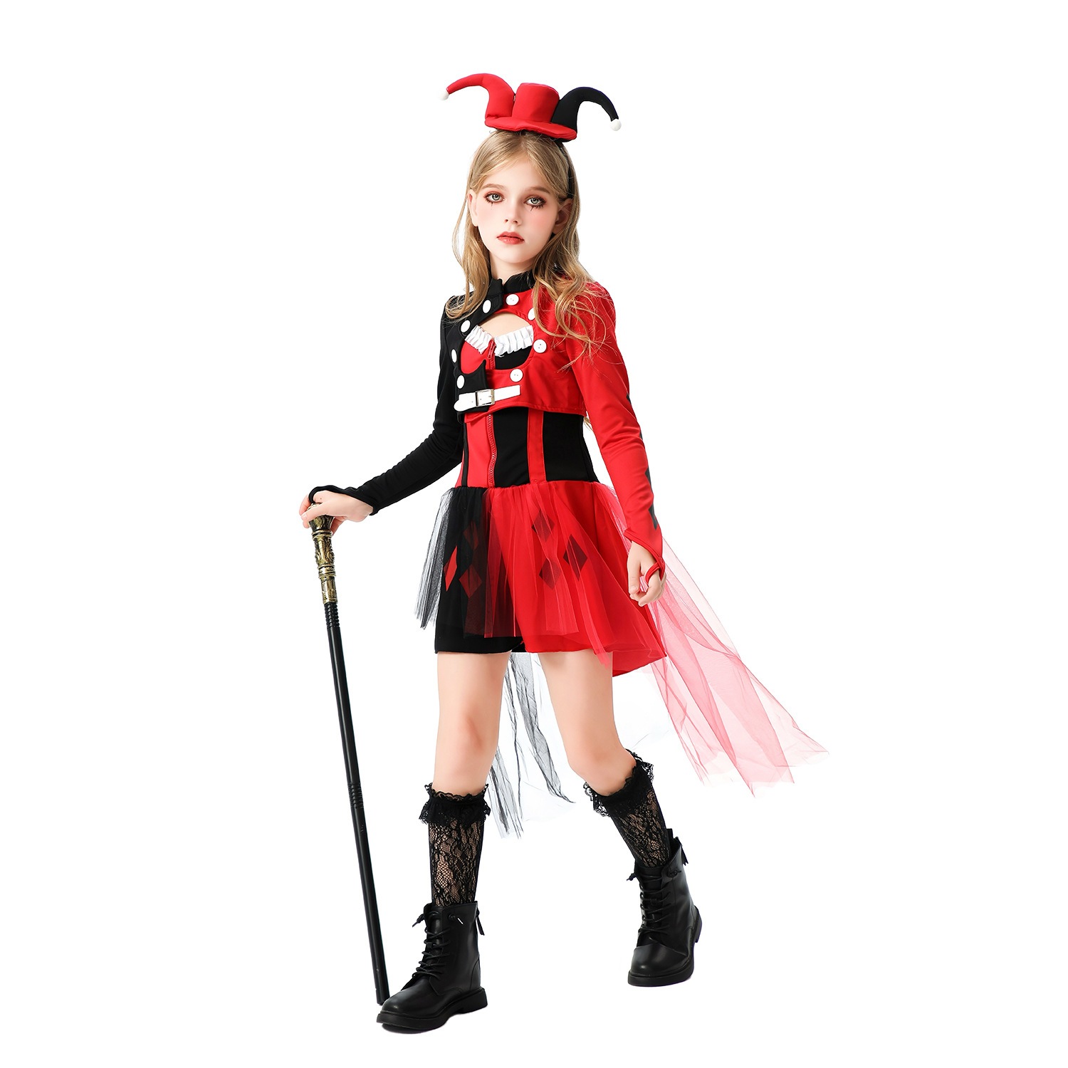 Amazon ハロウィン 子供用コスチューム 面白いコスチューム ピエロドレス サーカス カーニバル パフォーマンスコスチューム Amazon ハロウィン 子供用コスチューム 面白いコスチューム ピエロドレス サーカス カーニバル パフォーマンスコスチューム