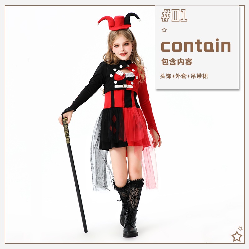 Amazon ハロウィン 子供用コスチューム 面白いコスチューム ピエロドレス サーカス カーニバル パフォーマンスコスチューム Amazon ハロウィン 子供用コスチューム 面白いコスチューム ピエロドレス サーカス カーニバル パフォーマンスコスチューム